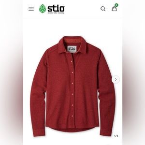 Stio women’s thermos fleece snap short. Size XS